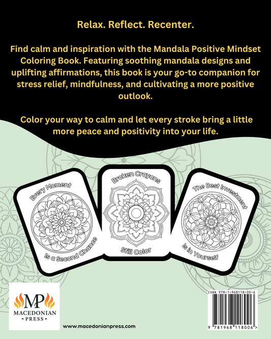 Mindset Motivation: A Mandala Coloring Book of Positivity and Growth