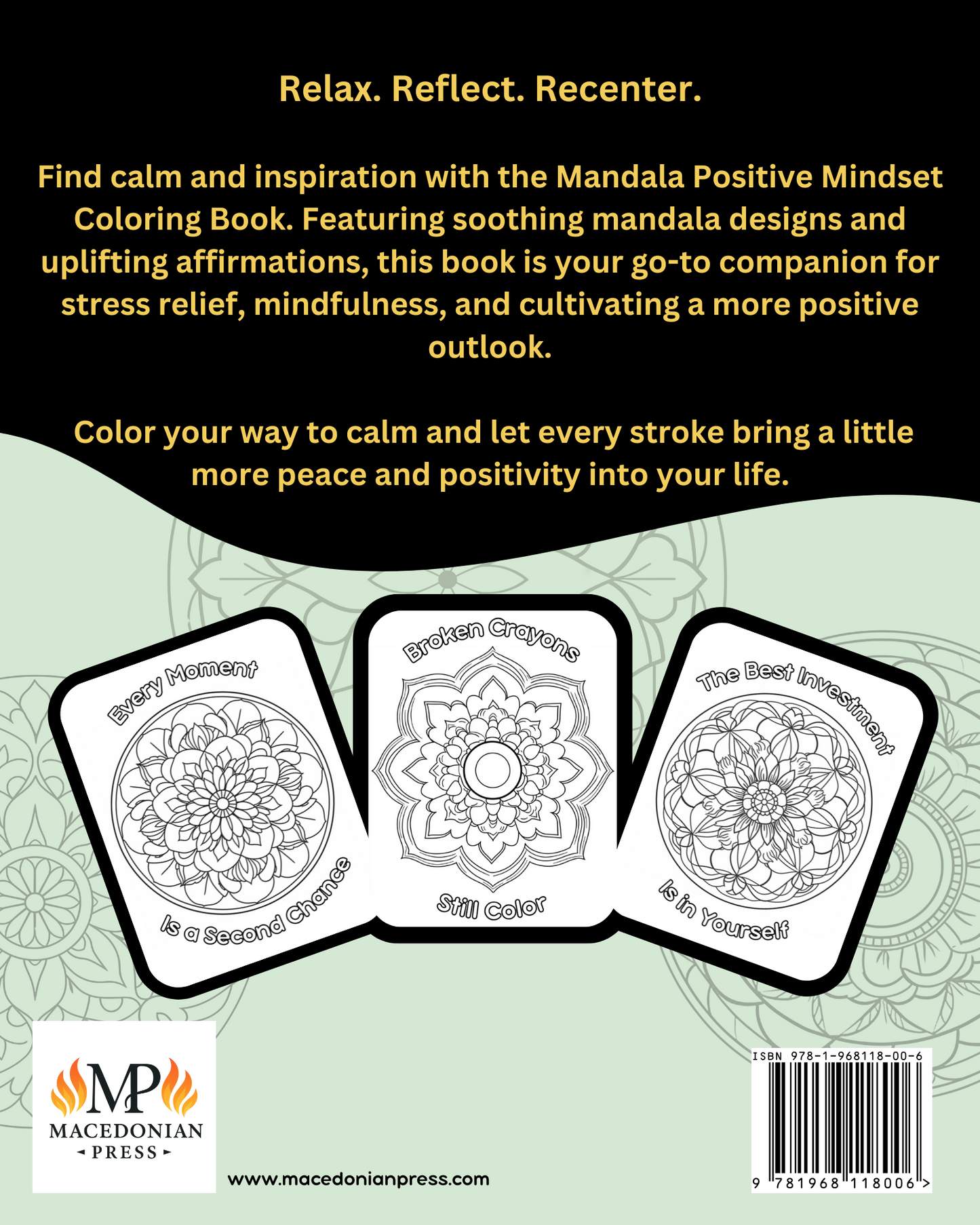Mindset Motivation: A Mandala Coloring Book of Positivity and Growth